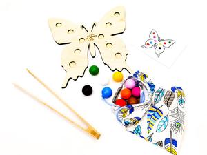 Красочная бабочка, картографирование, разноцветные шарики, моторика. Inna marka