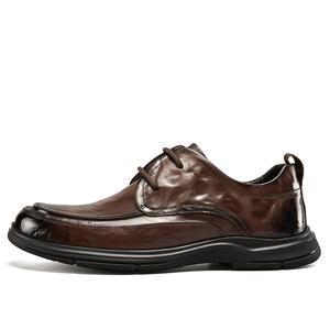 Повседневные кожаные туфли мужские с низким верхом YEARCON, Brown