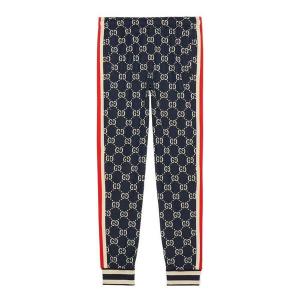 Спортивные штаны GUCCI GG Jacquard Jogging Trousers For Men Blue, синий