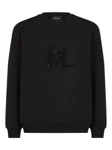 Толстовка с логотипом KARL LAGERFELD, черный