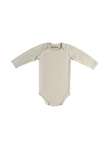 Sämann Детский боди из 100% органического хлопка, с длинными рукавами, без ребристой вязки, цвета овсяного молока
