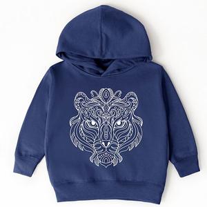 Толстовка с капюшоном Tiger face mandala для малышей The Juniper Shop, Navy