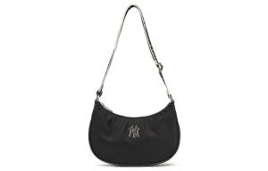 Бостон Ред Сокс Искусственная кожа с нейлоном Хобо сумка, Плечевая сумка, Женская черная MLB