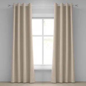 Бежевая штора на люверсах ABAKUHAUS с рисунком из семян и цветов в античном стиле, восточный мотив, рисунок Природный сад, декоративные двухпанельные шторы, 280 см x 225 см, бежевый цвет Abakuhaus