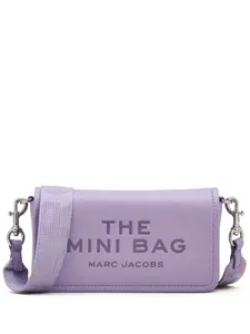 Сумка через плечо The Leather Mini MARC JACOBS, фиолетовый