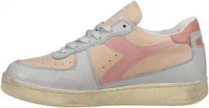 Мужские кроссовки Diadora Mi Basket Low с шнуровкой, повседневные - серые с оранжевым, серый