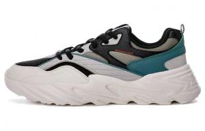 Кроссовки мужские с низким верхом белый/серый/зеленый Erke