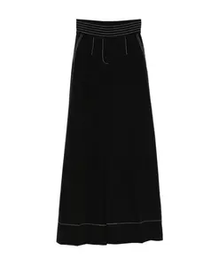 Брюки с контрастными швами Karl Lagerfeld, черный