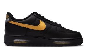 Кроссовки Air Force 1 для скейтбординга унисекс с низким верхом, черный\золотой Nike