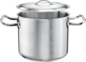 Кастрюля TOMGAST Tall Pot 16 см PRO с крышкой - Высококачественная кастрюля для приготовления супов, рагу и соусов Tomgast