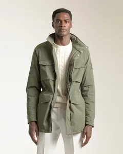 Мужская стеганая парка с карманами PuroEgo, зеленый