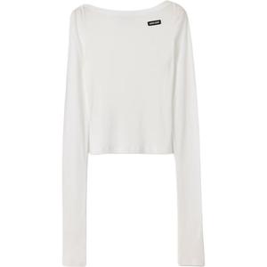 Обычная футболка женская MIU MIU, белый