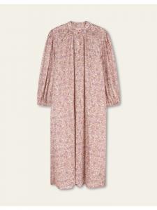 Oilily Длинное платье с рисунком драконьего фрукта фиолетового цвета