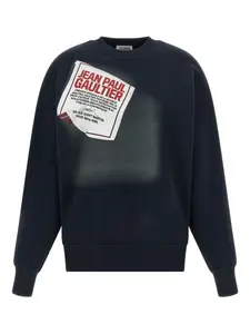 Хлопковая толстовка с этикеткой Jean Paul Gaultier, синий