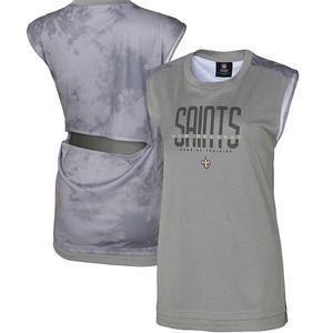 Женская серая футболка New Orleans Saints No Sweat Outerstuff