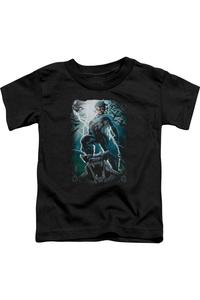 Футболка с коротким рукавом для малышей с ночником Batman Gildan, черный