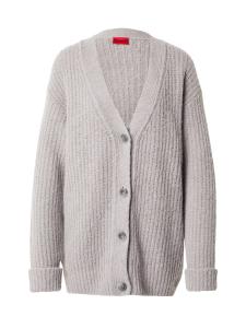 Вязаный кардиган HUGO Shent, серый