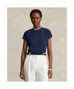 Футболка с круглым вырезом из хлопкового трикотажа Polo Ralph Lauren, цвет 410 Navy