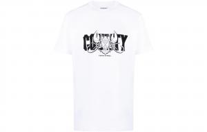 Футболка с круглым вырезом и графическим принтом «Округ Милан» Marcelo Burlon, белый