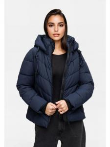 Зимняя куртка N091 темно-синего цвета Marikoo