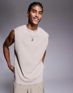 4505 Icon Хлопковый большой тренировочный топ с Быстросохнущей отделкой цвета «мытый камень»