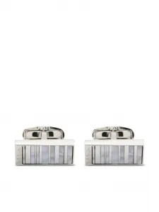 Запонки с гравировкой логотипа Paul Smith, серебристый