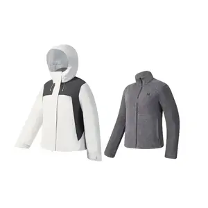 Фитнес-куртка Windbreaker для женщин: Waterproof, Windproof, Abrasion Resistant, Thermal FILA, серый