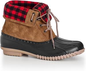 Ботильоны Avenue для женщин с широким подъемом и отворотным воротником, Brown