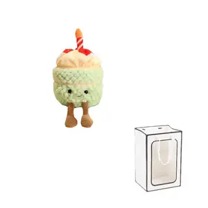 DUOAI Кремовые мини-тортики плюшевые куклы 28 см высота