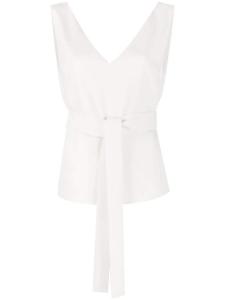 Топ без рукавов с поясом P.A.R.O.S.H., белый