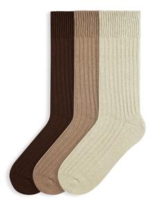 Носки Von Jungfeld Merino Set, коричневый/шампанский/темно-коричневый