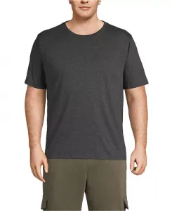 Футболка с коротким рукавом Big & Tall Super-T Lands' End, черный