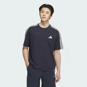 Футболка adidas Essentials Plus свободного кроя с тремя полосками и коротким рукавом
