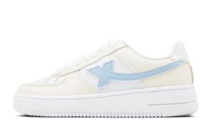 XTEP Кроссовки Air Force One с низким верхом для скейтборда, противоскользящие, износостойкие, женские, светло-желтые