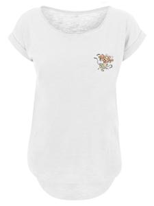 Длинная футболка с принтом Том и Джерри из сериала Поддельная мумия Джерри белого цвета F4NT4STIC