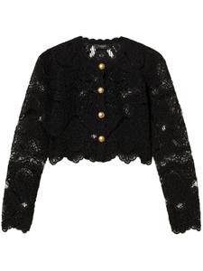 Жакет в технике кроше TWINSET, черный