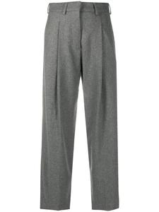 Jejia укороченные брюки с завышенной талией, серый