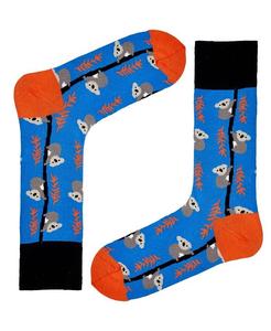 Мужские новинки цветных носков унисекс Koala с бесшовным мыском, 1 шт. Love Sock Company, синий