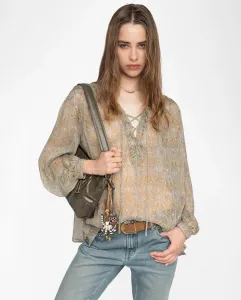 Женская блузка Tamela с длинными рукавами из вискозы Zadig & Voltaire, светло-голубой