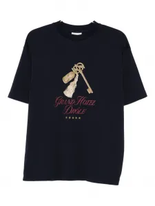 Футболка Le Grand Hôtel с кисточками Drôle De Monsieur, синий