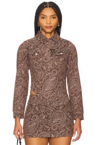 Топ Bristol Amanda Uprichard, brown paisley