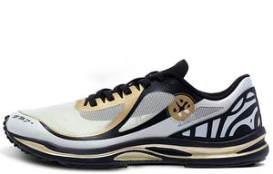 Кроссовки мужские низкие черные/золотые/белые Bmai