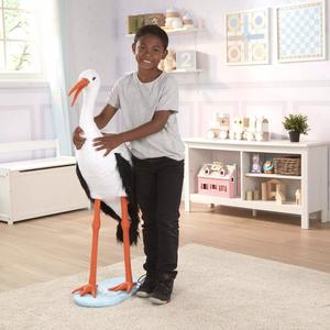 Мелисса и Дуг Гигантский плюшевый аист, похожий на реалистичный Melissa & Doug