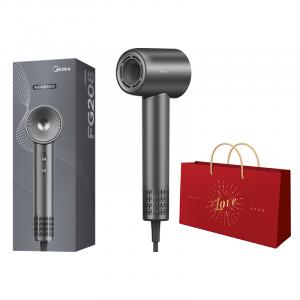 Фен 1500W с отрицательными ионами FG208 Midea, Dark Gray, Official Shopping Bag