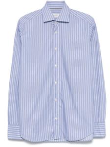 Рубашка в полоску Tintoria Mattei, синий