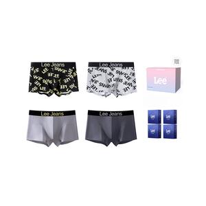 Мужские трусы боксеры 4 шт Lee, светло-серый