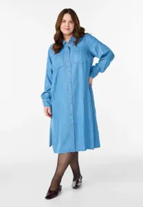 Джинсовое платье миди вайхем Zizzi, Light Blue Denim