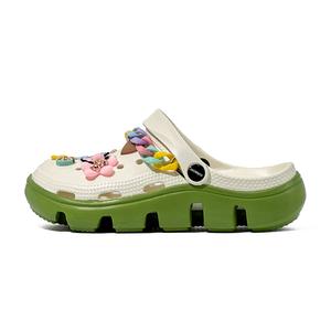 OUBT KISS Sweet Style, аксессуары с цепочкой, женские клоги White Green