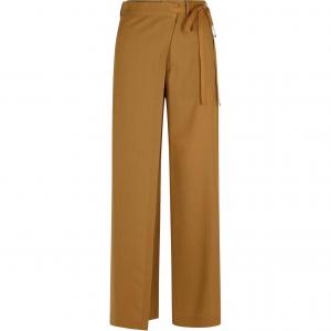 Брюки с завязками и расклешенные MM6 Maison Margiela, хаки