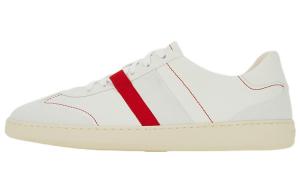 ФЕРРАГАМО Стильные низкие скейтерские кроссовки мужские белые